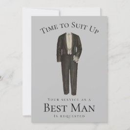 Invitación Mejor propuesta de hombre tiempo para usar el Tuxe