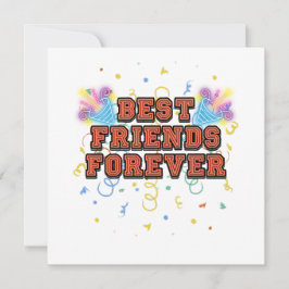 Invitación mejores amigos para siempre,día del mejor amigo, d