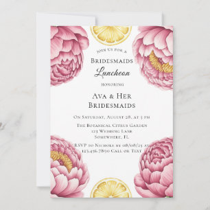 Invitación Melancolía de limón y melocotones