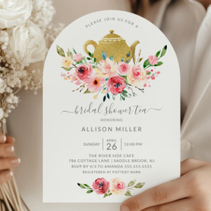 Invitación Melancolía floral Rosa de flores de verano