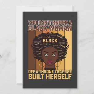 Invitación Melanin no puede tocar a una mujer negra