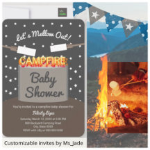 Mellow Out Marshmallow Campfire Baby Shower