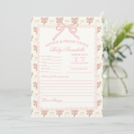 Invitación Melocotón y beige, consejo floral elegante para ta