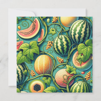 Invitación Melon Medley: Un Vibrante Parche De Viñetería