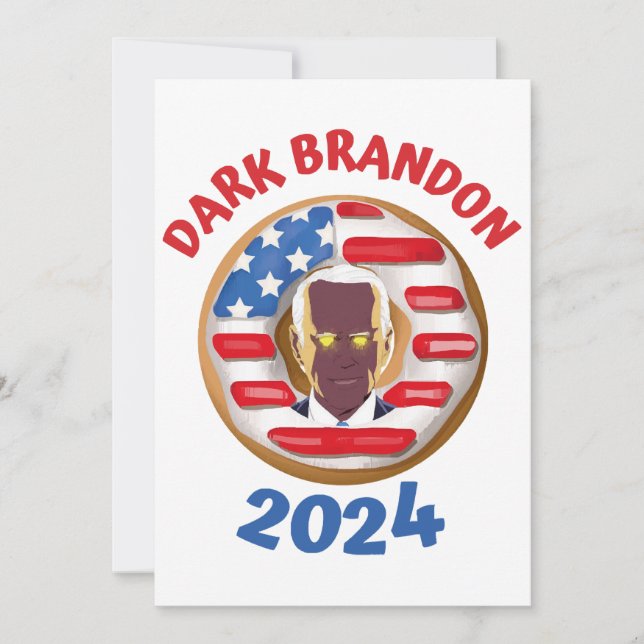 Invitación Meme de Dark Brandon t shirt joe Biden 2024 (Anverso)