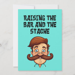 Invitación Meme divertido de papá elevando el bar y el dolor