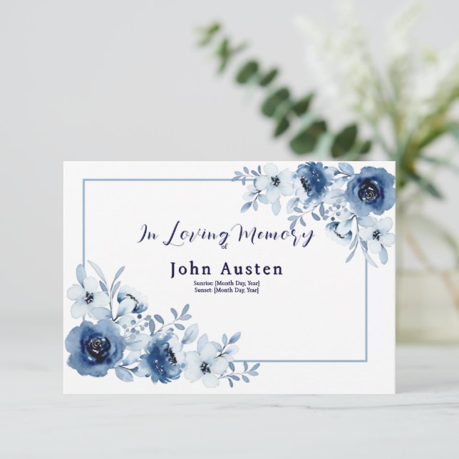 Invitación Memorial (Anverso de pie)