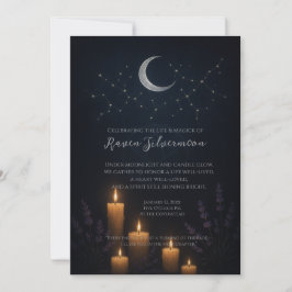 Invitación Memorial conmemorativo del funeral de la mujer del