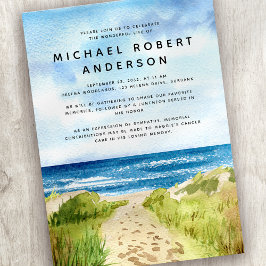 Invitación Memorial conmemorativo del tributo al océano coste