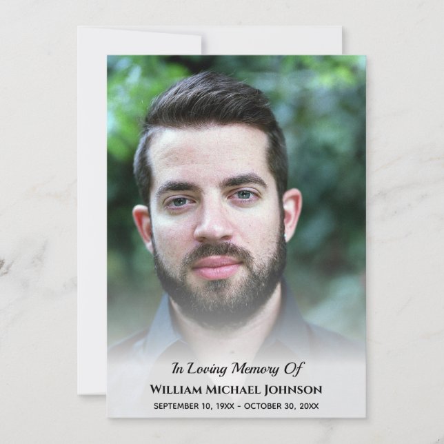 Invitación Memorial de la solidaridad con el Personalizado de (Anverso)