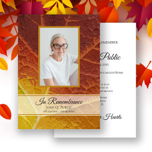 Invitación Memorial de los Aniversario de la Muerte de Otoño