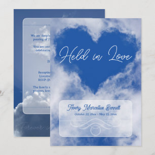Invitación Memorial del Corazón en la Nube del Amor