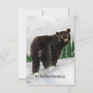 Invitación Memorial Service Invita a Black Bear Snow Mtn