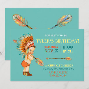 Invitación Memorias de abuso de calor tribal para bebés