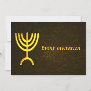 Invitación Menorah Flame