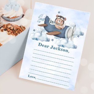 Invitación Mensaje de aviso de la cápsula del tiempo del avió