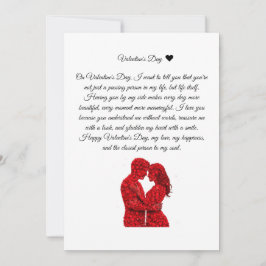 Invitación Mensaje de enamorados en el Día de San Valentín