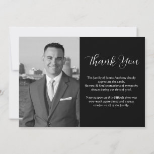 Invitación Mensaje de foto conmemorativa funeral muerte Graci