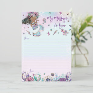 Invitación Mensaje de la cápsula de tiempo de la sirena a las