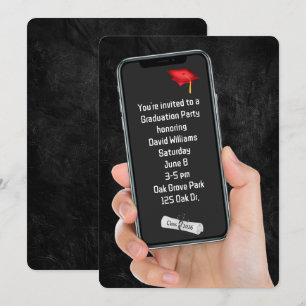 Invitación Mensaje de texto de la fiesta de graduación de 202