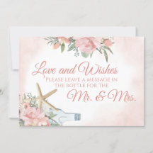 Mensaje en botella Floral Playa