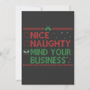 Invitación Mente Traviesa Cuida Tus Asuntos Regalo Divertido 
