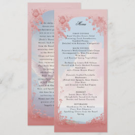 Invitación Menú boda de cuento de hadas
