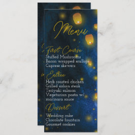 Invitación Menú Boda de la linterna mágica
