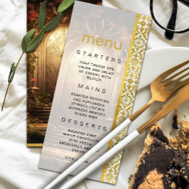 Invitación Menú Boda de la Puerta del Jardín encantado