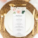 Invitación Menú Boda de los audífonos - Menús Bodas<br><div class="desc">Este hermoso menú es perfecto para su próximo evento! Edite fácilmente los elementos del menú y muestre este hermoso diseño en cada plato! Ver la colección completa para más elementos!</div>