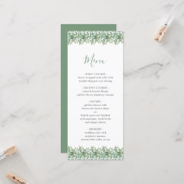 Invitación Menú Boda Eucalyptus