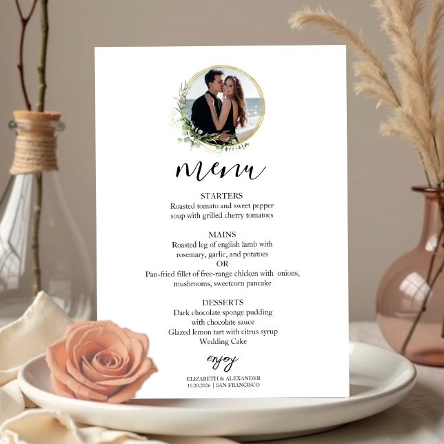 Invitación Menú Boda Eucalyptus (Subido por el creador)