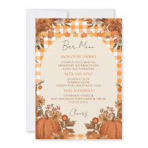 Menú de Bebidas de Friendsgiving con Bebidas Desta