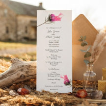 Menú de boda Burning Bloom Elegance