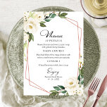 Invitación Menú De Ducha De Madera Geométrica De Verdor Para<br><div class="desc">Menú De Ducha De Madera Geométrica De Verdor Para Invitación De Plate</div>