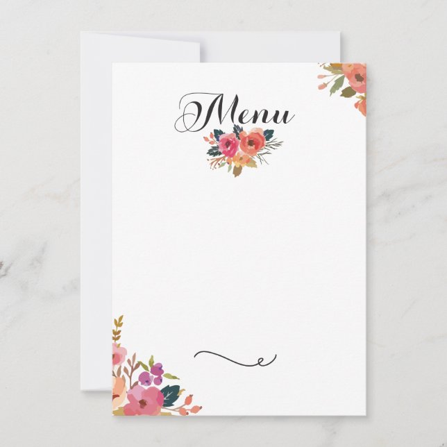 Invitación Menú de la gala (Anverso)