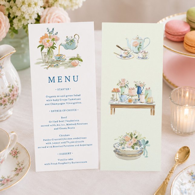 Invitación Menú de té de desayuno de boda  (Subido por el creador)