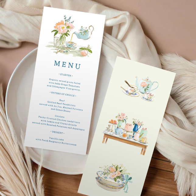 Invitación Menú de té de desayuno de boda  (Subido por el creador)
