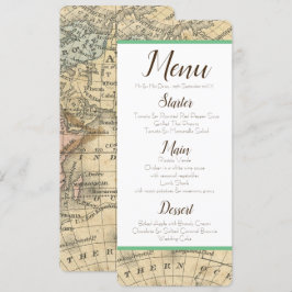 Invitación Menú Mapa de cosecha