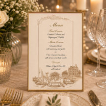 Menú personalizado de celebración en la mansión