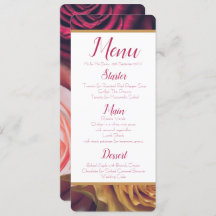 Menú rosas