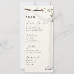 Invitación Menú Sweet Garden