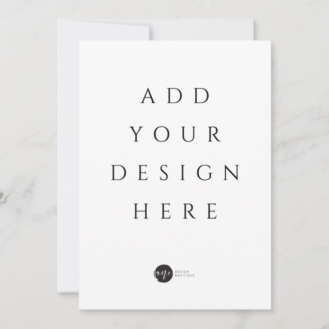 Invitación / Menú / Tarjeta plana de 5" x 7" (Anverso)