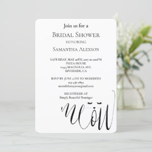 Invitación Meow Cat Bridal Shower