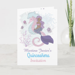 Invitación Mercadería de hadas Quinceañera 15º cumpleaños