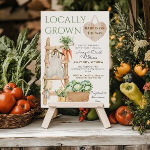 Invitación Mercado agrícola de cultivo local Baby Shower mode
