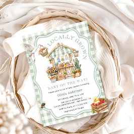 Invitación Mercado de agricultores Baby Shower de producción 