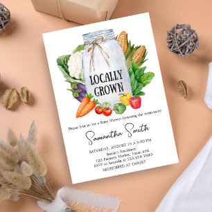 Invitación Mercado de agricultores Baby Shower de producción 
