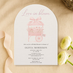 Invitación Mercado de Flores Amor en Flor Rosa Despedida de S