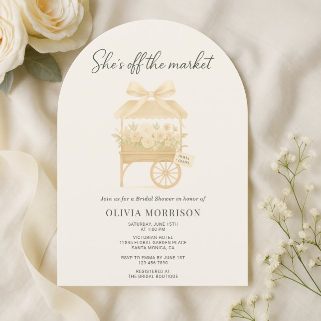 Invitación Mercado de Flores Arco Elegante Despedida de Solte (Subido por el creador)